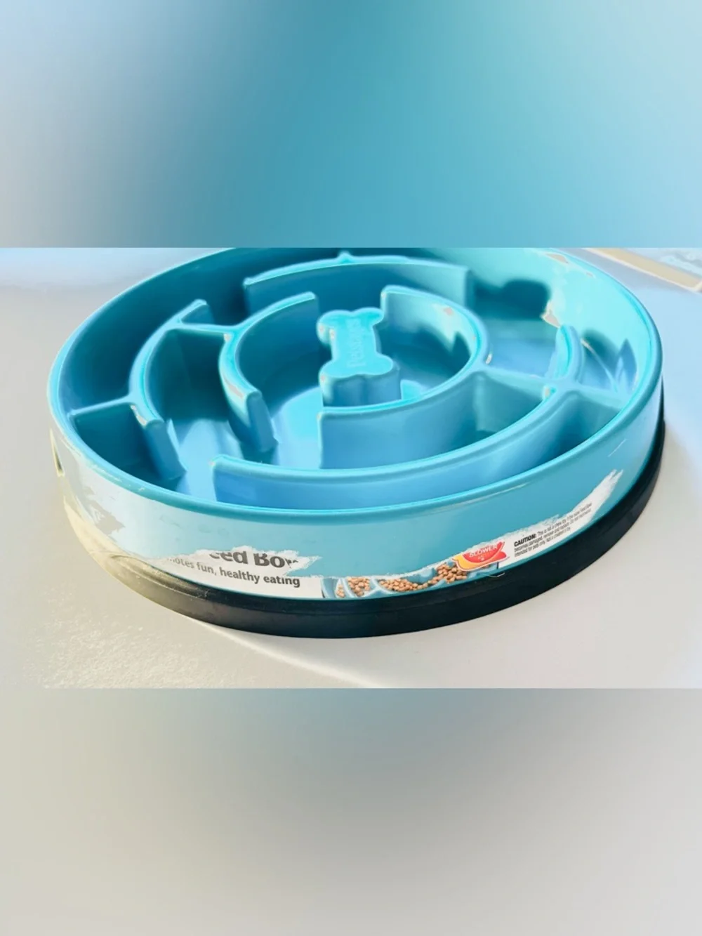 3/$25 Outward Hound Teal Slow-Feed Maze Dog Bowl